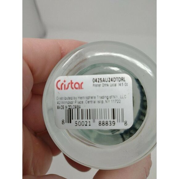 Drink Local Pub Glass Lot Of 2 14.5oz Each - Picture 4 of 5